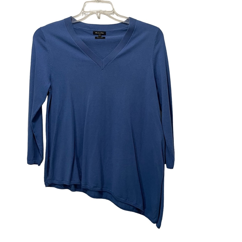 Massimo Dutti Silk Cotton Asymmetric Sweater Size M